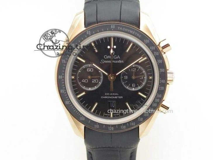 0120 Planet Ocean Master Chronometer Chrono DLC OM 1:1 Best Edition Black Dial On Nylon Strap A Chic 8103